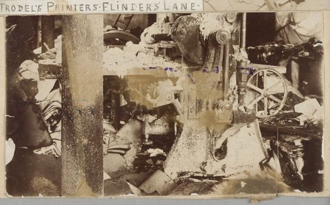 Eight images related to the Metropolitan Fire Brigade, Melbourne, 1899–1920