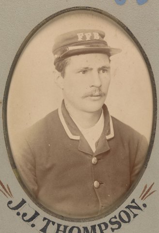 Presented to G. Butlin on disbandment of the Footscray Volunteer Fire Brigade, 1891