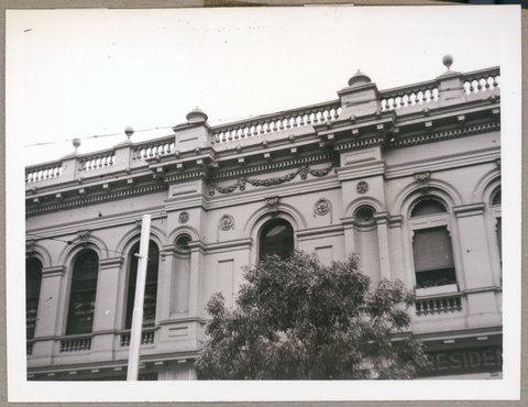 Western Market buildings, cnr of Flinders Lane and William Street Melbourne, Vic, 1949