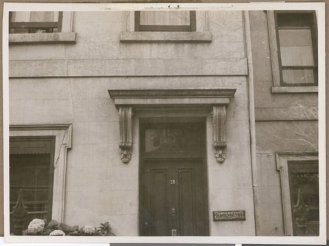 Doorway, 18 Alma Road, St. Kilda, [Vic.], c. 1949