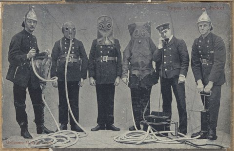 Scenes at Melbourne Metropolitan Fire Brigade's headquarters, 1890–1920