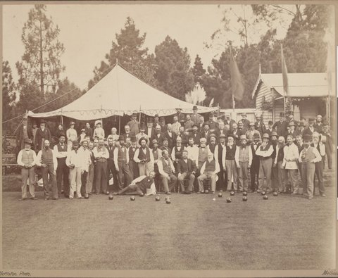 Intercolonial Bowling Match, West Melbourne Green, 27th March 1883