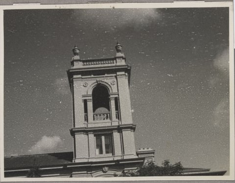 Tower - Detail of St Leonard's House, St. Kilda, Vic, c. 1949