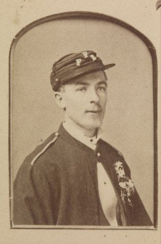 Presented to Captain Hugh Morris by the members of the Footscray Volunteer Fire Brigade, 1884