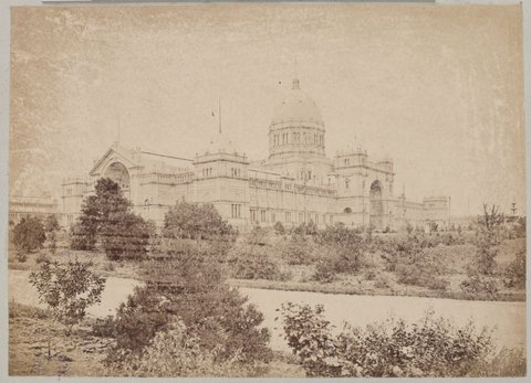 Western entrance to Melbourne International Exhibition, 1880–81