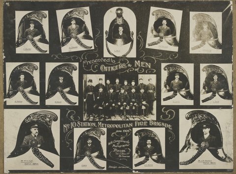 Fire brigades of the Metropolitan Fire Brigade, Melbourne, 1909
