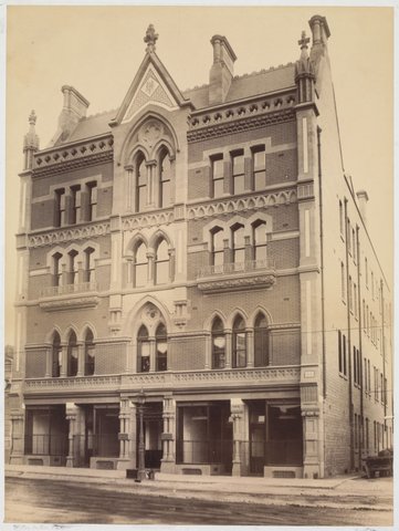 Melbourne Tramways building, Bourke Street, c. 1890