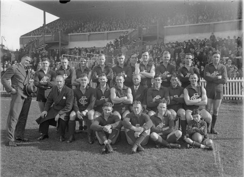 Carlton Football Club, team photo, c. 1939