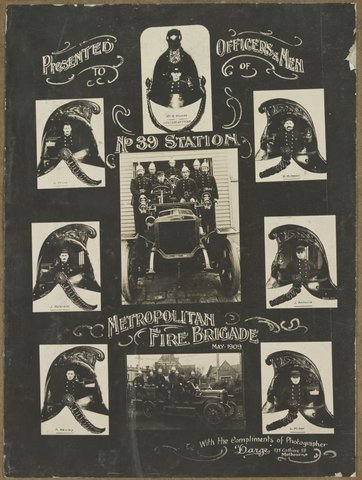 Fire brigades of the Metropolitan Fire Brigade, Melbourne, 1909