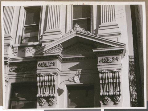 State Savings Bank, Toorak road, South Yarra - Detail of entrance [Vic.], c. 1949