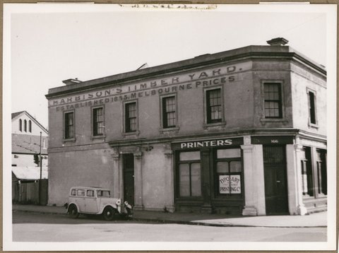 Harbison's Timber Yard, 166 Bay Street, Brighton, [Vic.], c. 1949