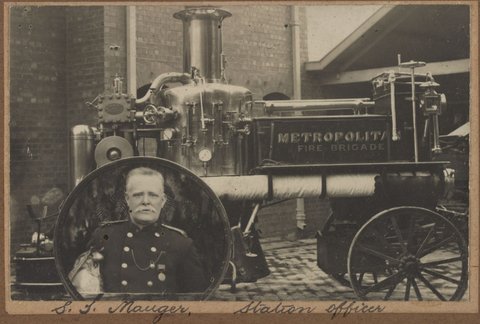 Metropolitan Fire Brigade Officers and Men of No 47 Footscray July 1910