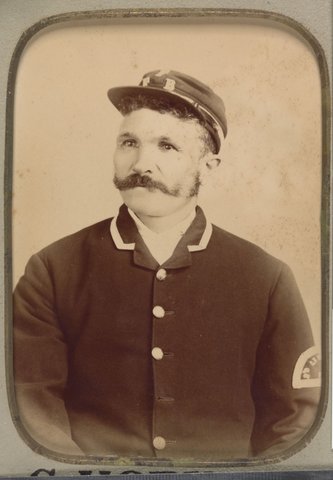 Presented to G. Butlin on disbandment of the Footscray Volunteer Fire Brigade, 1891