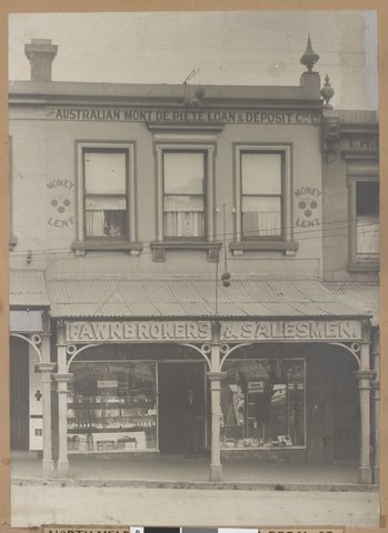 The Australian Monte de Piete Co. Ltd. : North Melbourne Branch, c. 1920