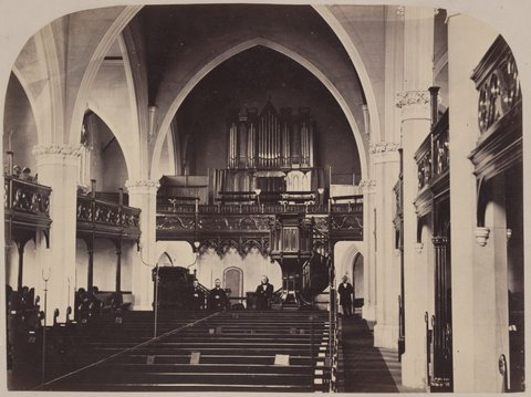 Wesleyan Church, Melbourne, c. 1868