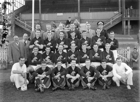 Carlton Thirds team and officials, c. 1949
