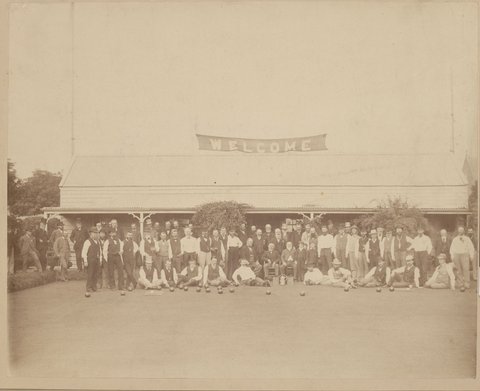 Bowling club, East Melbourne, c. 1900