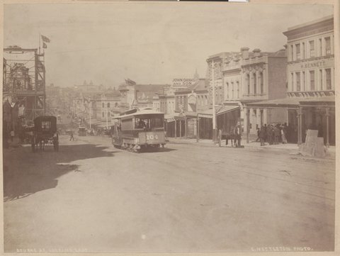 Bourke St. looking east, c. 1890