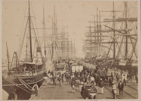 The Melbourne and Hobson's Bay United Railway Company's Pier, c. 1873