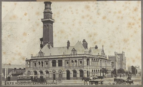 Scenes at Melbourne Metropolitan Fire Brigade's headquarters, 1890–1920