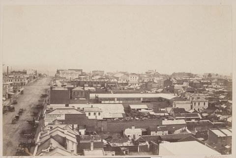 Bourke Street west, 1866