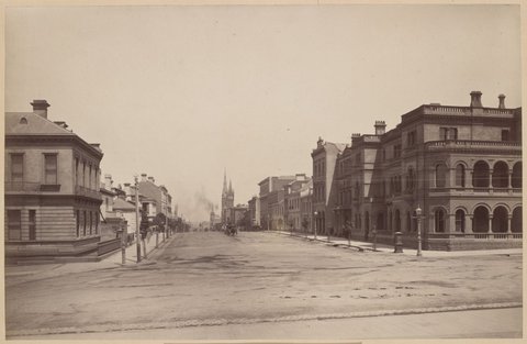 Collins Street from the Treasury, c. 1883