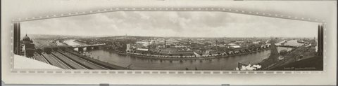 Melbourne 1920, showing Princes and Queens Bridges