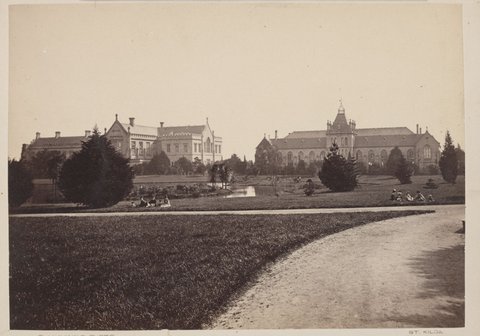 The Melbourne University & the National Museum, c. 1885