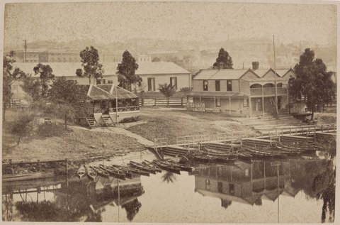 East Melbourne, from the Yarra, c. 1880