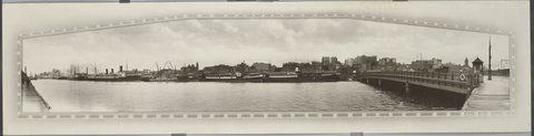 Melbourne 1920, showing Queens Bridge