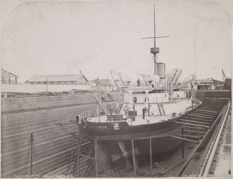 Graving Dock, Williamstown, 1880