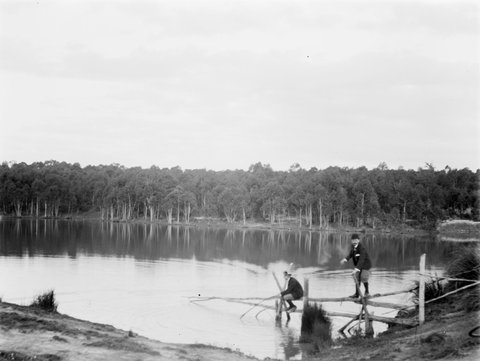 View of Lake Blackburn, 1898