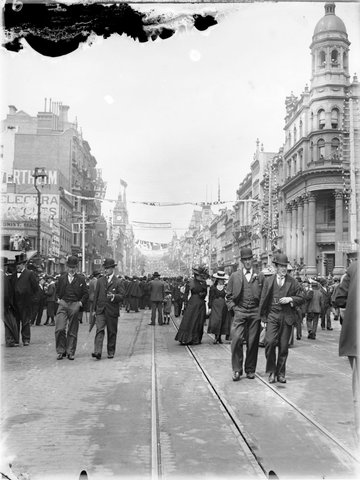 Relief of Mafeking, procession, Melbourne, 1900