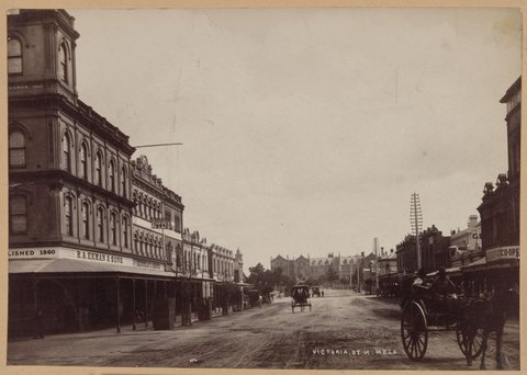 Victoria Street, North Melbourne, c. 1880