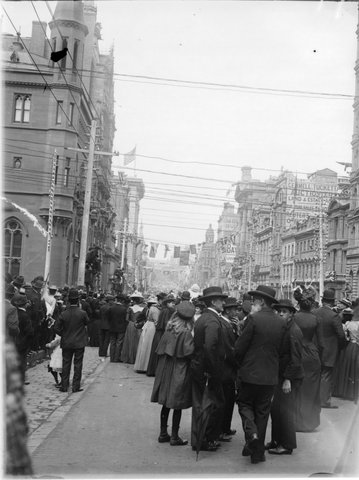 Relief of Mafeking, procession, Melbourne, 1900