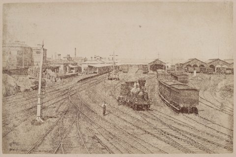Spencer Street Station, c. 1885