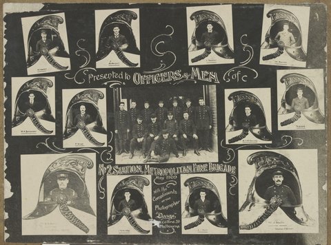 Fire brigades of the Metropolitan Fire Brigade, Melbourne, 1909