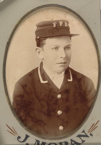 Presented to G. Butlin on disbandment of the Footscray Volunteer Fire Brigade, 1891