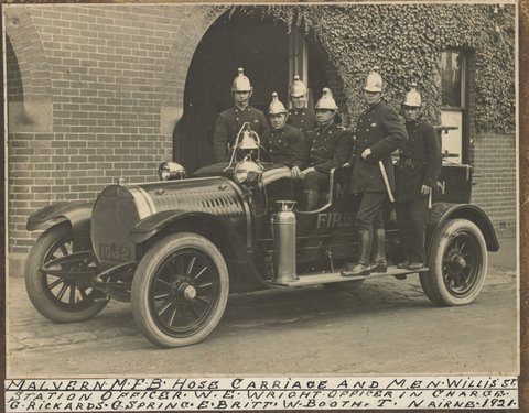 Eight images relating to the Metropolitan Fire Brigade, Melbourne, 1900–26