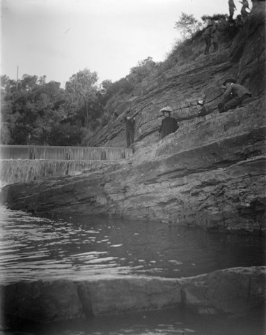 Dights Falls on the Yarra River, 1890–1910