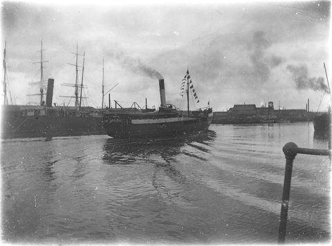 Yarra river showing ships, c. 1910