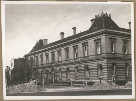 Old police station, Russell Street, Melbourne, Vic, 1949