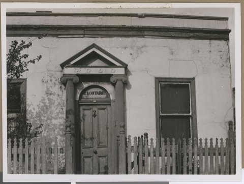Doorway - "Clontarf, 134 Peel Street, North Melbourne, [Vic.], c. 1949