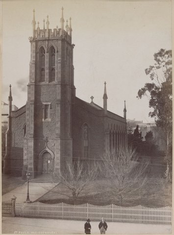Old St. Paul's Cathedral, Melbourne, c. 1885