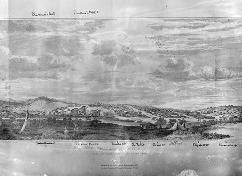 Melbourne from the south side of the Yarra Yarra, c. 1920