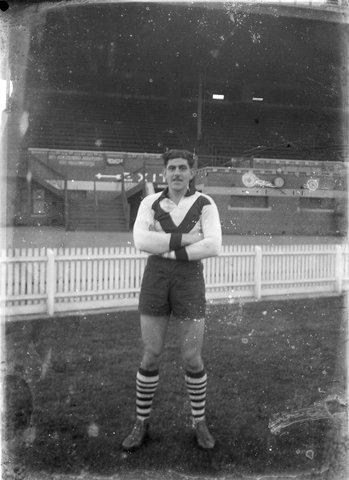 South Melbourne football player Albert Lucas, 1949–50