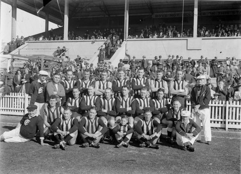 "Brunswick Football Club, team photo", c. 1940