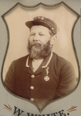 Presented to G. Butlin on disbandment of the Footscray Volunteer Fire Brigade, 1891
