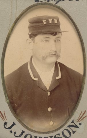 Presented to G. Butlin on disbandment of the Footscray Volunteer Fire Brigade, 1891