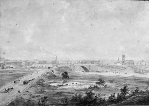 "View Of Princes Bridge, Melbourne", 1917–23